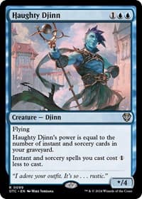 Haughty Djinn - Commander: Outlaws of Thunder Junction - Magic: The Gathering card