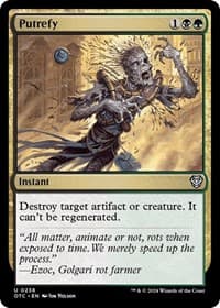 Putrefy - Commander: Outlaws of Thunder Junction - Magic: The Gathering card