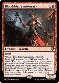 Bloodthirsty Adversary - Commander: Outlaws of Thunder Junction - Magic: The Gathering card