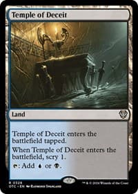 Temple of Deceit - Commander: Outlaws of Thunder Junction - Magic: The Gathering card