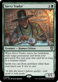 Savvy Trader - Commander: Outlaws of Thunder Junction - Magic: The Gathering card