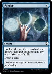 Ponder - Commander: Outlaws of Thunder Junction - Magic: The Gathering card