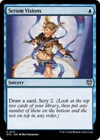 Serum Visions - Commander: Outlaws of Thunder Junction - Magic: The Gathering card