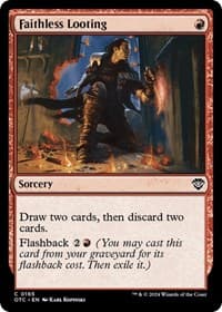 Faithless Looting - Commander: Outlaws of Thunder Junction - Magic: The Gathering card