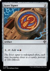 Izzet Signet - Commander: Outlaws of Thunder Junction - Magic: The Gathering card