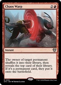 Chaos Warp - Commander: Outlaws of Thunder Junction - Magic: The Gathering card