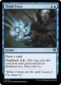 Think Twice - Commander: Outlaws of Thunder Junction - Magic: The Gathering card