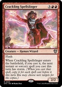 Crackling Spellslinger - Commander: Outlaws of Thunder Junction - Magic: The Gathering card