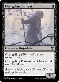 Changeling Outcast - Commander: Outlaws of Thunder Junction - Magic: The Gathering card