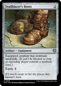 Trailblazer's Boots - Commander: Outlaws of Thunder Junction - Magic: The Gathering card