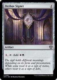 Orzhov Signet - Commander: Outlaws of Thunder Junction - Magic: The Gathering card
