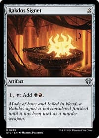 Rakdos Signet - Commander: Outlaws of Thunder Junction - Magic: The Gathering card