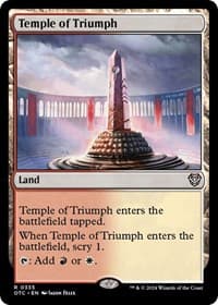 Temple of Triumph - Commander: Outlaws of Thunder Junction - Magic: The Gathering card