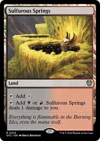 Sulfurous Springs - Commander: Outlaws of Thunder Junction - Magic: The Gathering card