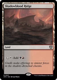 Shadowblood Ridge - Commander: Outlaws of Thunder Junction - Magic: The Gathering card