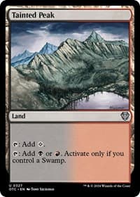 Tainted Peak - Commander: Outlaws of Thunder Junction - Magic: The Gathering card