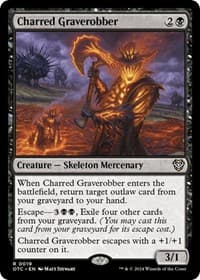 Charred Graverobber - Commander: Outlaws of Thunder Junction - Magic: The Gathering card