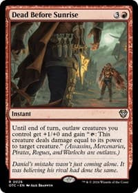 Dead Before Sunrise - Commander: Outlaws of Thunder Junction - Magic: The Gathering card