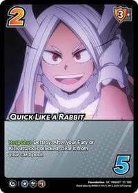 Quick Like a Rabbit - UniVersus: My Hero Academia: Girl Power - UniVersus card