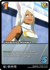 Unabashed Manner - UniVersus: My Hero Academia: Girl Power - UniVersus card