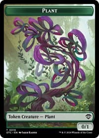 Plant // Sand Warrior Double-Sided Token - Commander: Outlaws of Thunder Junction - Magic: The Gathering card