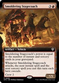 Smoldering Stagecoach (Extended Art) - Commander: Outlaws of Thunder Junction - Magic: The Gathering card