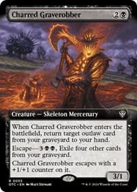 Charred Graverobber (Extended Art) - Commander: Outlaws of Thunder Junction - Magic: The Gathering card