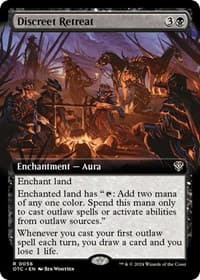 Discreet Retreat (Extended Art) - Commander: Outlaws of Thunder Junction - Magic: The Gathering card