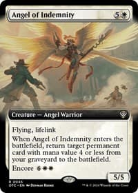 Angel of Indemnity (Extended Art) - Commander: Outlaws of Thunder Junction - Magic: The Gathering card