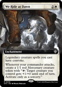 We Ride at Dawn (Extended Art) - Commander: Outlaws of Thunder Junction - Magic: The Gathering card