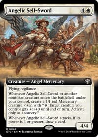 Angelic Sell-Sword (Extended Art) - Commander: Outlaws of Thunder Junction - Magic: The Gathering card