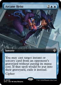 Arcane Heist (Extended Art) - Commander: Outlaws of Thunder Junction - Magic: The Gathering card