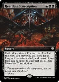 Heartless Conscription (Extended Art) - Commander: Outlaws of Thunder Junction - Magic: The Gathering card