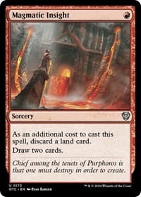 Magmatic Insight - Commander: Outlaws of Thunder Junction - Magic: The Gathering card