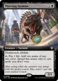 Thieving Varmint (Extended Art) - Commander: Outlaws of Thunder Junction - Magic: The Gathering card