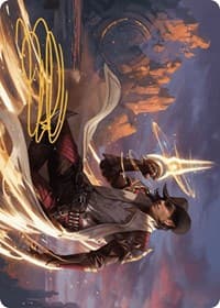 Kellan, the Kid Art Card (Gold-Stamped Signature) - Art Series: Outlaws of Thunder Junction - Magic: The Gathering card