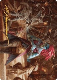 Obeka, Splitter of Seconds Art Card (Gold-Stamped Signature) - Art Series: Outlaws of Thunder Junction - Magic: The Gathering card