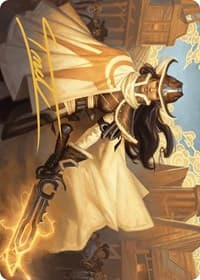 Omenport Vigilante Art Card (Gold-Stamped Signature) - Art Series: Outlaws of Thunder Junction - Magic: The Gathering card