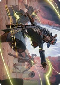 Lilah, Undefeated Slickshot Art Card (Gold-Stamped Signature) - Art Series: Outlaws of Thunder Junction - Magic: The Gathering card