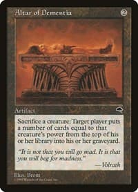 Altar of Dementia - Tempest - Magic: The Gathering card