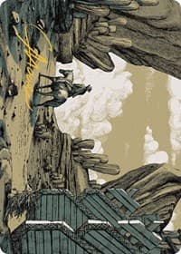 Path to Exile Art Card (Gold-Stamped Signature) - Art Series: Outlaws of Thunder Junction - Magic: The Gathering card