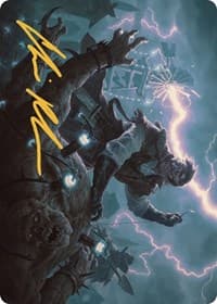 Geralf, the Fleshwright Art Card (Gold-Stamped Signature) - Art Series: Outlaws of Thunder Junction - Magic: The Gathering card