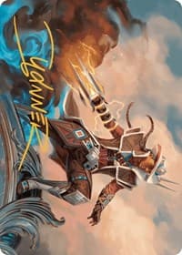 Annie Flash, the Veteran Art Card (Gold-Stamped Signature) - Art Series: Outlaws of Thunder Junction - Magic: The Gathering card