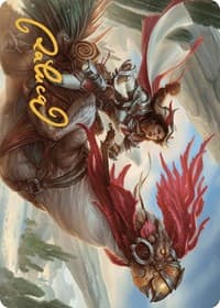 Frontier Seeker Art Card (Gold-Stamped Signature) - Art Series: Outlaws of Thunder Junction - Magic: The Gathering card