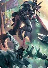 Metamorphic Blast Art Card (Gold-Stamped Signature) - Art Series: Outlaws of Thunder Junction - Magic: The Gathering card