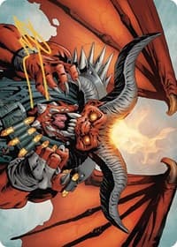 Rakdos, the Muscle Art Card (Gold-Stamped Signature) - Art Series: Outlaws of Thunder Junction - Magic: The Gathering card