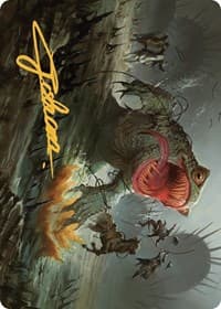 The Gitrog, Ravenous Ride Art Card (Gold-Stamped Signature) - Art Series: Outlaws of Thunder Junction - Magic: The Gathering card