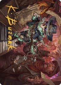 Tinybones, the Pickpocket Art Card (Gold-Stamped Signature) - Art Series: Outlaws of Thunder Junction - Magic: The Gathering card