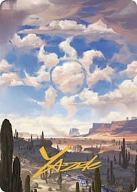 Plains Art Card (Gold-Stamped Signature) - Art Series: Outlaws of Thunder Junction - Magic: The Gathering card