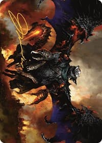 Akul the Unrepentant Art Card (Gold-Stamped Signature) - Art Series: Outlaws of Thunder Junction - Magic: The Gathering card